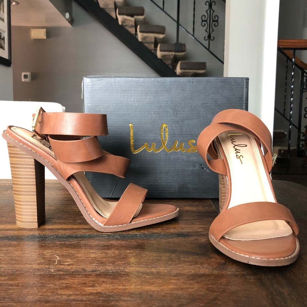 SOLD OUT: Lulus “Shelbie” Ankle Strap Heels - Picture 4 of 7